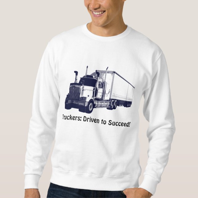 Sweatshirt Chandail de pensée positive pour conducteur de cam (Devant)