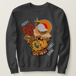 Sweatshirt Chandail de vacances bon thanksgiving Turquie Pèle