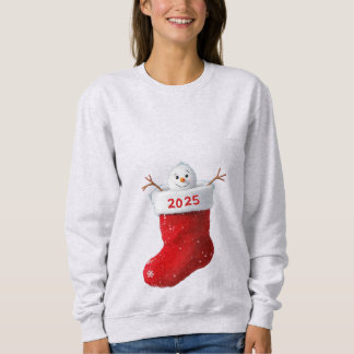 Sweatshirt Chandail de veille de Noël Snowman 2025