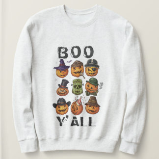 Sweatshirt Chandail d'Halloween Citrouille Boo Y'all - Amusem