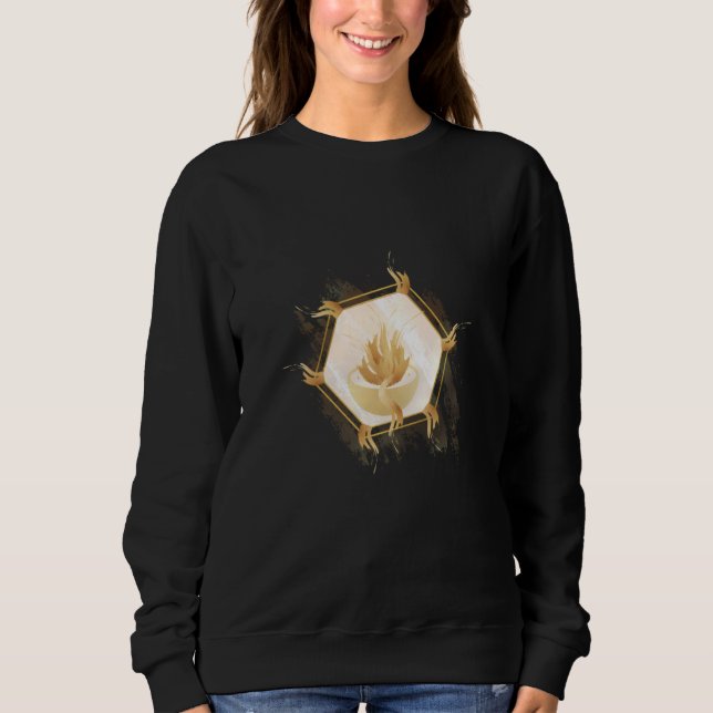 Sweatshirt Chandail du logo Morning Glory Encr (Devant)