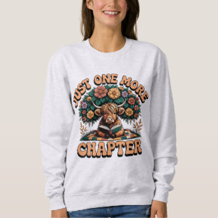 Sweatshirt Chandail Highland Cow Just One More Chapter