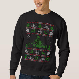Sweatshirt Chandail laid de Noël de Karting