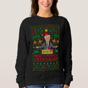 Sweatshirt Chandail laid de Noël de Knit drôle de Donald