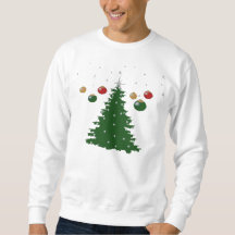 Chandail laid de Noël ornemental d'arbre