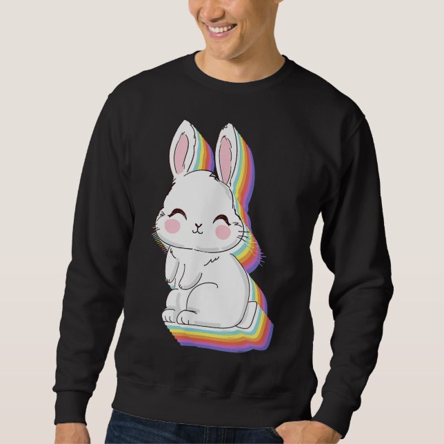 Sweatshirt Chandail lapin | Équipe Lover Rabbit | Pour les ho (Devant)