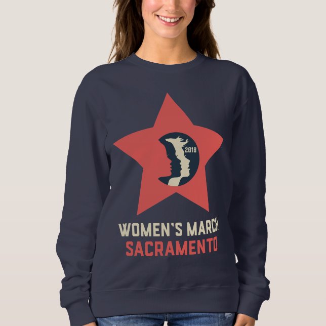 Sweatshirt Chandail unisexe de mars Sacramento Crewneck des (Devant)