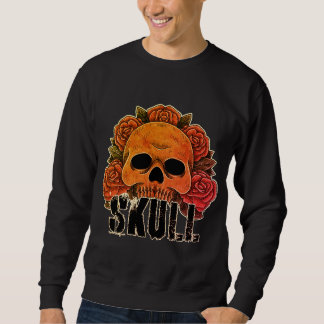 Sweatshirt Chandail vintage crâne rose pour hommes et femmes