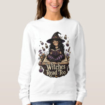 Chandail Witches Read Too pour femmes Tee Witchy m