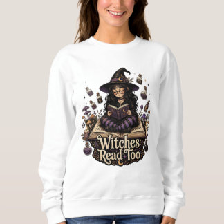 Sweatshirt Chandail Witches Read Too pour femmes Tee Witchy m