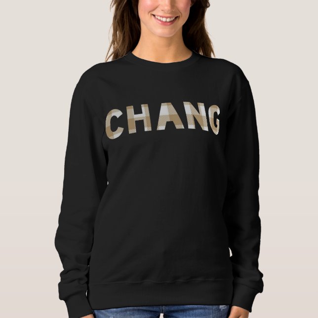 Sweatshirt Chang Hmong Nom Plaid Family Matching Shirt (Devant)