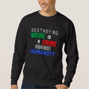 Sweatshirt Changement climatique Terre Future Planète CO2 Idé