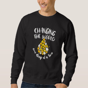 Sweatshirt Changer Le Monde Une Chute À La Fois Essentiel Oi