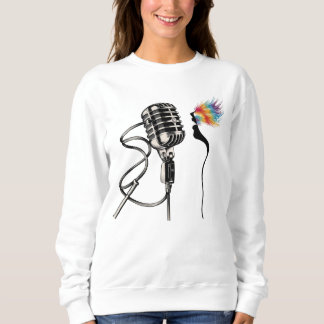 Sweatshirt Chanteur Silhouette élégant