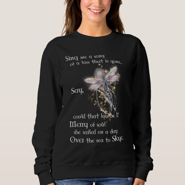 Sweatshirt Chantez-Moi Une Dragonfly Outlanders Chante Avec D (Devant)