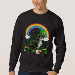 Sweatshirt Chapeau de Leprechaun Irlandais Boston Terrier St