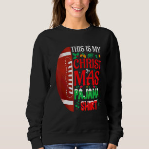 Sweatshirt Chapeau de Santa en Pyjama de Noël USA Football Am