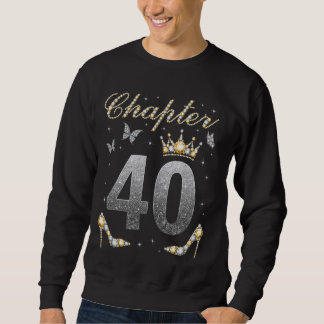 Sweatshirt Chapitre 40 ans 40e anniversaire femme reine B-d