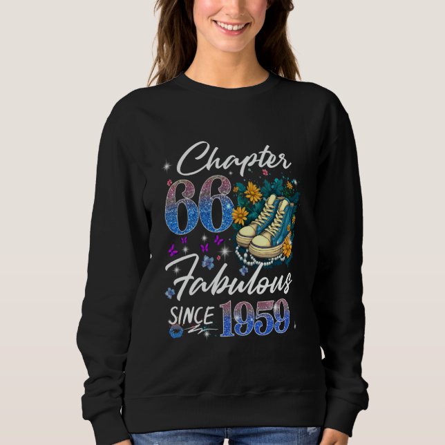 Sweatshirt Chapitre 66 Fabuleux EST 1959 66e anniversaire de  (Devant)