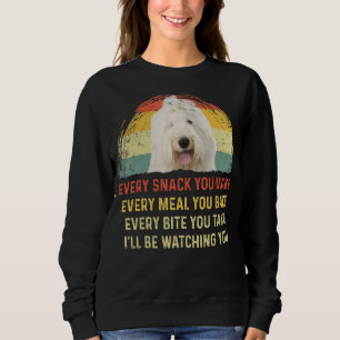 Sweatshirt Chaque Snack Vous Faites Vieil Anglais Cheepdog Ch