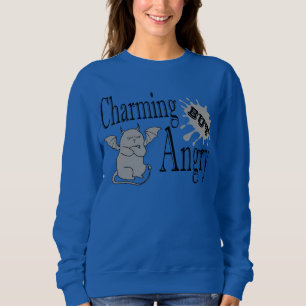 Sweatshirt Charming mais en colère petit chat diable drôle ci