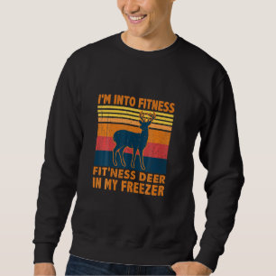 Sweatshirt Chasse Aux Cerfs Je Suis En Fitness Fit Ness Deer