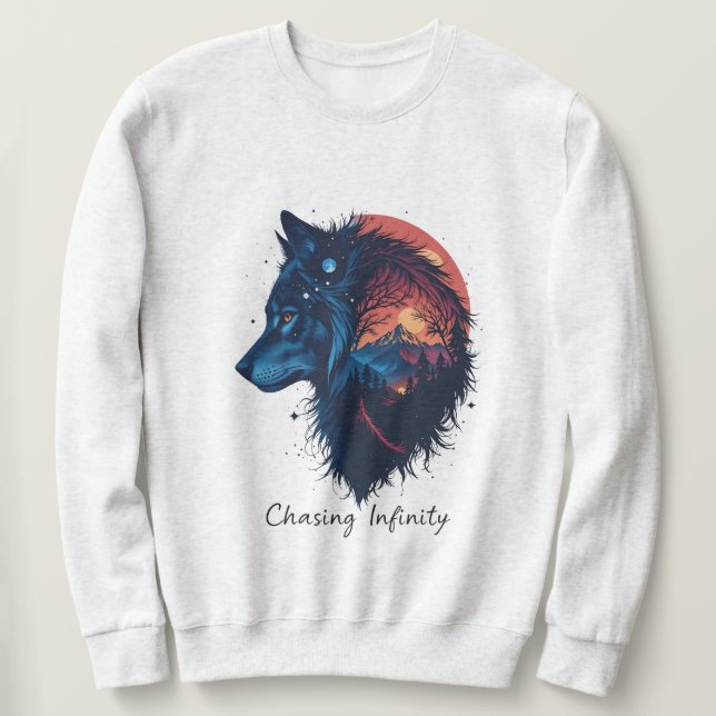 Sweatshirt Chasser l'infini (Design devant)