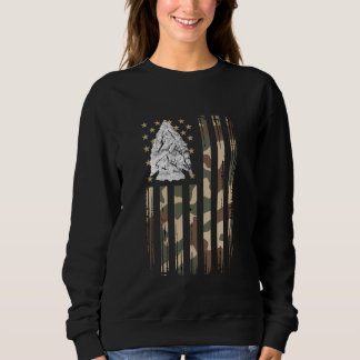Sweatshirt Chasseur de pointes Arrowhead drapeau américain Ch