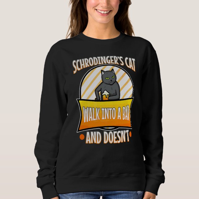 Sweatshirt Chat 4 de Schrodinger (Devant)