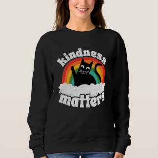 Sweatshirt Chat Anti Harcèlement Arc-en-ciel Bienveillance Co
