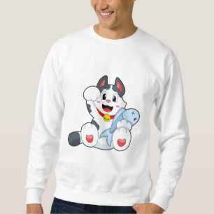 Sweatshirt Chat avec poisson
