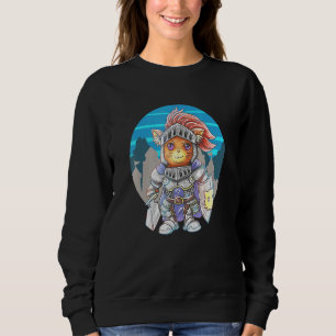 Sweatshirt Chat Chevalier Mignonne Un Chat Kitten Kitty Parod