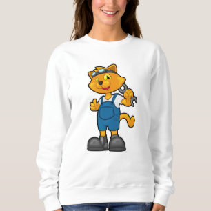Sweatshirt Chat comme Mécanique avec Spanner