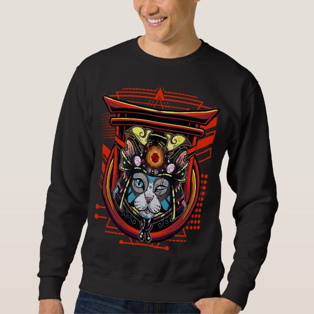 Sweatshirt Chat de Samurai (Devant)