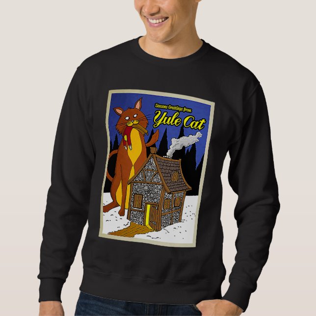 Sweatshirt Chat de Yule (Devant)