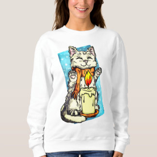 Sweatshirt Chat d'hiver