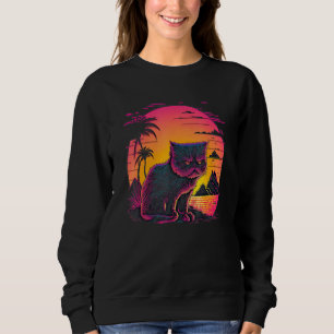 Sweatshirt Chat en colère esthétique