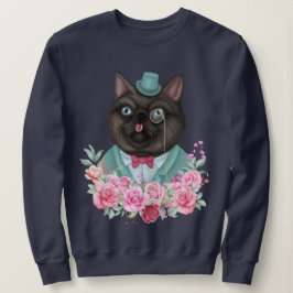 Sweatshirt Chat fantaisie