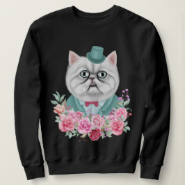 Sweatshirt Chat fantaisie
