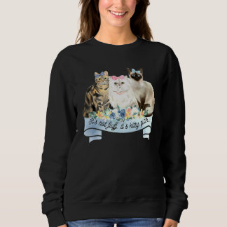 Sweatshirt Chat Femmes Ca Kitty Parties scintillant Chat