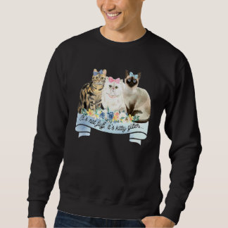 Sweatshirt Chat Femmes Ca Kitty Parties scintillant Chat