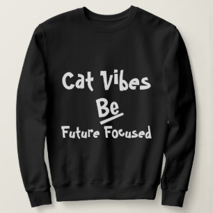 Sweatshirt Chat Hiver Automne Rétro Funny Personnalisé Noir