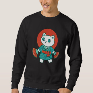 Sweatshirt Chat japonais Yukata