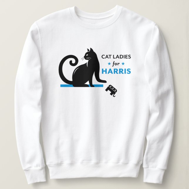Sweatshirt Chat Ladies pour Kamala Harris Shirt (Design devant)
