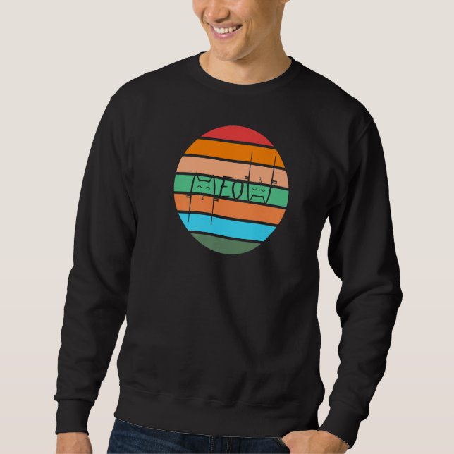 Sweatshirt Chat Meow Sunset (Devant)