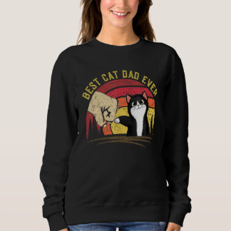 Sweatshirt Chat Papa Fête des pères Chat Papa Meilleur Chat P