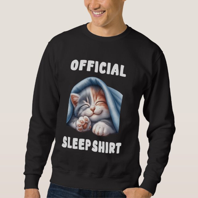 Sweatshirt Chat - Sleepshirt officiel Pyjamas nuit (Devant)
