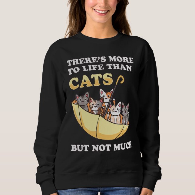Sweatshirt Chats à l'envers du parapluie Kitty Humour animal (Devant)