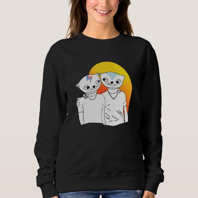 Sweatshirt Chats Aimer Chat Aimer Pour Chats Addict Chat (Devant)