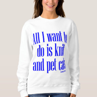 Sweatshirt Chats de Knit et d'animal familier